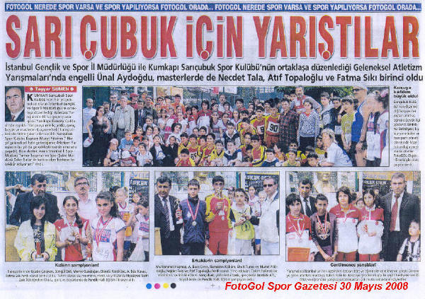 Kumkap Sarubuk 81 Spor Kulb Geleneksel 19. Atletizm Yarlar FotoGol Gazetesi 30 Mays 2008